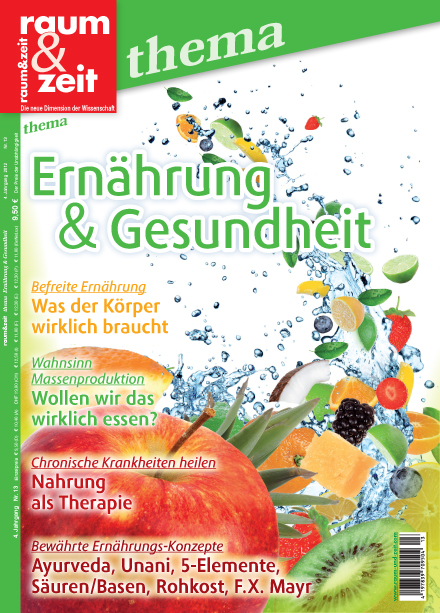 Früchte, Kiwi, Beeren und Apfel mit spritzendem Wasser als Symbol für frische, natürliche Ernährung und Gesundheit.