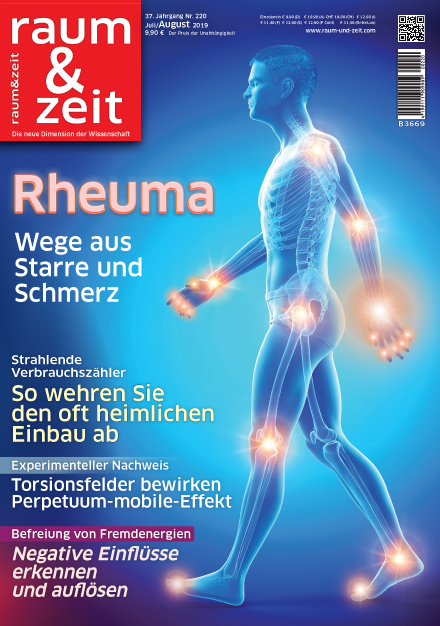 durchsichtige menschliche Figur mit leuchtenden Gelenken als Symbol für Rheuma und Schmerzlösung