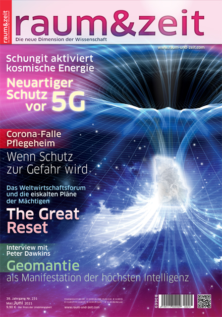 Schungit-Stein, durchzogen von kosmischen Energielinien als Schutz vor 5G-Strahlung
