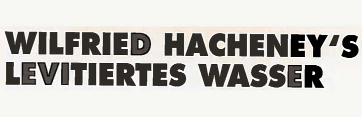 Wilfried Hacheneys levitiertes Wasser
