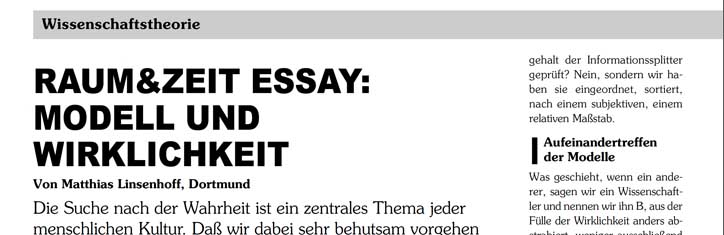 Modell und Wirklichkeit